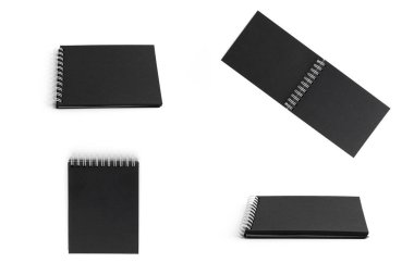 Not defteri beyaz arkaplanda izole edildi. Yüksek kalite fotoğraf