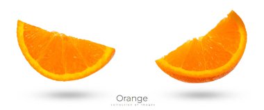 Olgun turuncu beyaz arka planda izole. Yüksek kalite fotoğraf