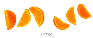 Olgun turuncu beyaz arka planda izole. Yüksek kalite fotoğraf