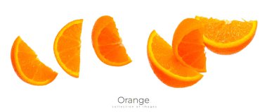 Olgun turuncu beyaz arka planda izole. Yüksek kalite fotoğraf