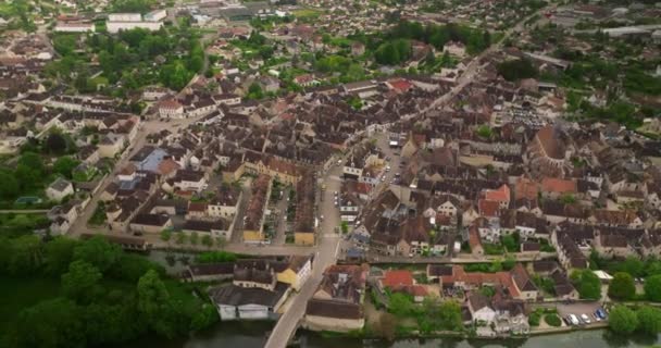 Chablis Town Commune Yonne Department Franche Comte Region Burgundy Situated — Stock Video