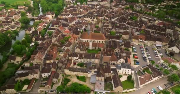 Chablis Město Obec Departementu Yonne Regionu Franche Comte Burgundsku Nachází — Stock video