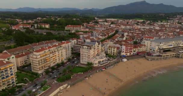 Saint Jean Luz Famoso Porto Pesca Resort Costa Basca Baía — Vídeo de Stock