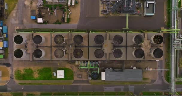 Luftaufnahme Des Industriegebiets Moderne Industrielle Großanlage Deutschland Gründung Einer Petrochemischen — Stockvideo