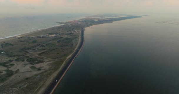 Vue Aérienne Côte Méditerranéenne Leucate Port Vacances France Lieu Célèbre — Video