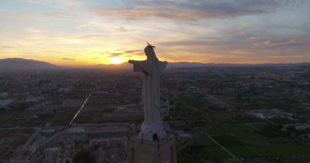 Cristo Monteagudo Situato Murcia Spagna — Video Stock