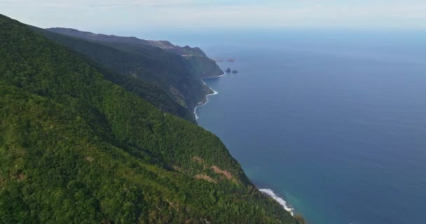 Portekiz Madeira Adasının Güzel Dağ Manzarasının Havadan Görünüşü Bir Yaz Telifsiz Stok Çekim