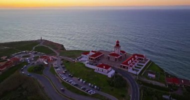 Roca Burnu Portekiz 'in havadan görünüşü. Avrupa kıtasının en batı noktası..