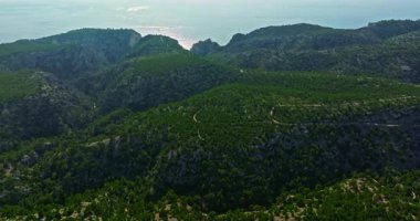 Var Bölümü, Fransa, Provence-Alpes-Cote dAzur 'un yaz aylarındaki doğal rahatlama manzarası.