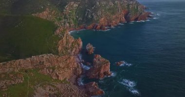 Roca Burnu Portekiz 'in havadan görünüşü. Avrupa kıtasının en batı noktası..