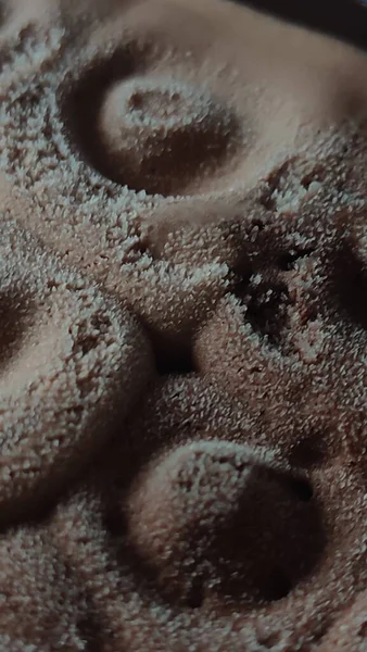 Шоколадное Мороженое Коричневой Текстурой Сладкий Десерт Высокое Качество Фото — стоковое фото