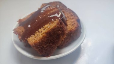 Reçelli bal keki, tatlı pişirme yemeği. Yüksek kalite fotoğraf