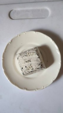 Küflü beyaz keçi peyniri. Yüksek kalite fotoğraf