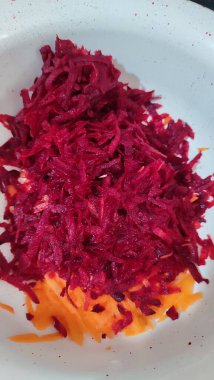 rendelenmiş pancar, havuç, arka planda sebze. Yüksek kalite fotoğraf