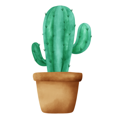 Suluboya Kaktüsü Clipart, Tropikal Kaktüs Klip Sanatı,