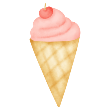 Suluboya Dondurma el çizimi tarzında. 