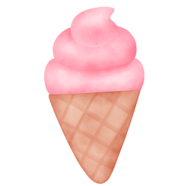 Suluboya Dondurma el çizimi tarzında. 