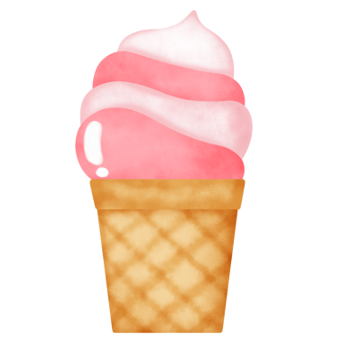 Suluboya Dondurma el çizimi tarzında. 