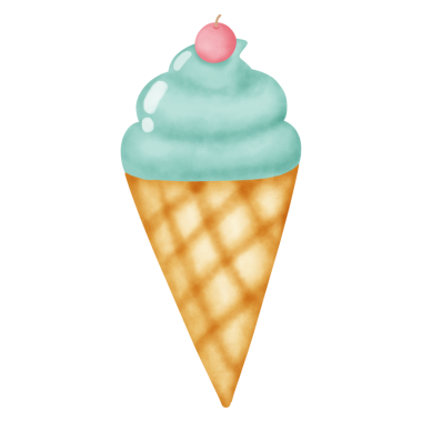 Suluboya Dondurma el çizimi tarzında. 