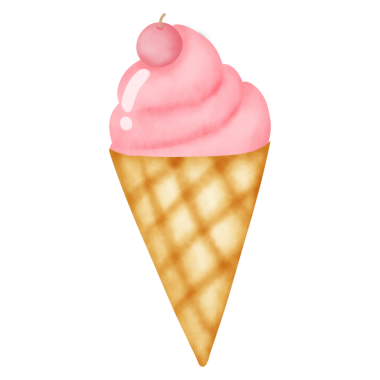 Suluboya Dondurma el çizimi tarzında. 