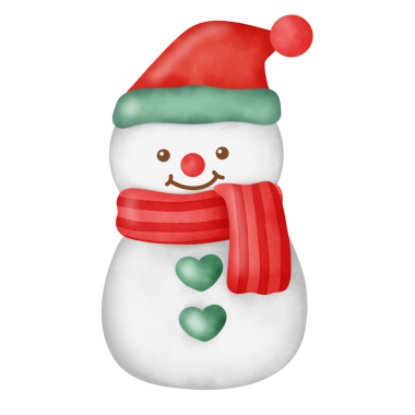 Noel şapkası. çizgi film illüstrasyonu 