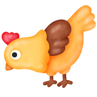 Bir Tavuğun Çizgi Film Çizimi