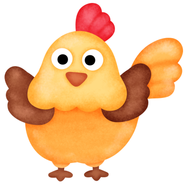 Bir tavuğun suluboya çizimi