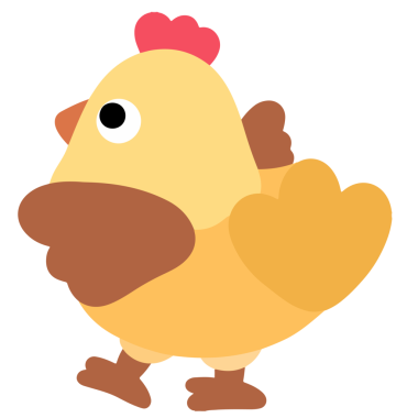 Bir Tavuğun Çizgi Film Çizimi