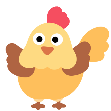 Bir Tavuğun Çizgi Film Çizimi