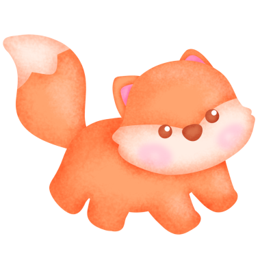 Şirin Tilki Çizgi Filminin Suluboya Çizimi