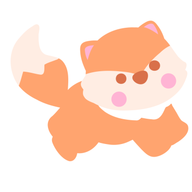 sevimli çizgi fox illüstrasyon