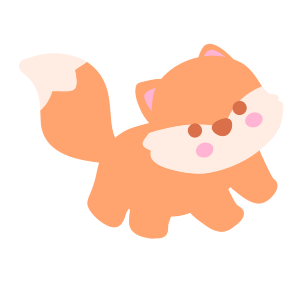 Şirin bir tilkinin çizimi