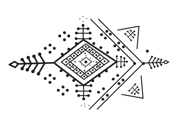 Amazigh Symbol Tifinagh Symbol Berber Letter Drawing African Symbol — 스톡 벡터