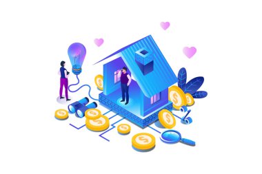 Emlak Yatırımcısı, Isometric Vektörü