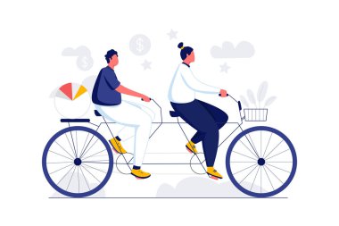 İş Arkadaşı - Düz Vektör