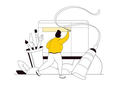 Grafik ve web tasarımı için harika fikir, vektör.