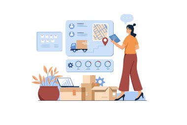 Süreç Yönetimi, Vektör İllüstrasyon Düzlüğü