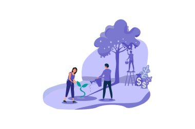 Girişim İşletmeleri İniş Sayfası illüstrasyonu