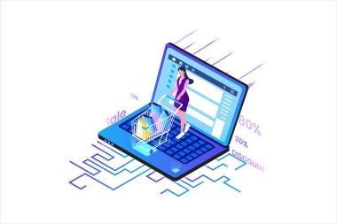 Isometric Düz Vektörü Alışverişi