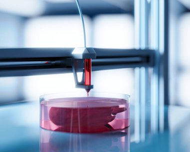 Bioprint 3D - 3D yazıcılarda organ nakli kavramı. Organ naklinin geleceği, 3D görüntüleme.