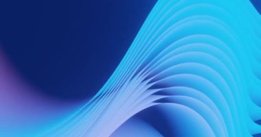 Hareketli çizgilerde büyüleyici mavi, deniz mavisi ve pembe neon dalgaları büyüleyici bir görsel manzara yaratır.