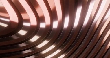 Metalik altın gradyan içeren soyut bir arka plan. İş arkaplanı için 4k video döngüsü