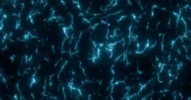 Yüzeyde yüksek voltajlı elektrik yayları zıplıyor. Döngü Canlandırması