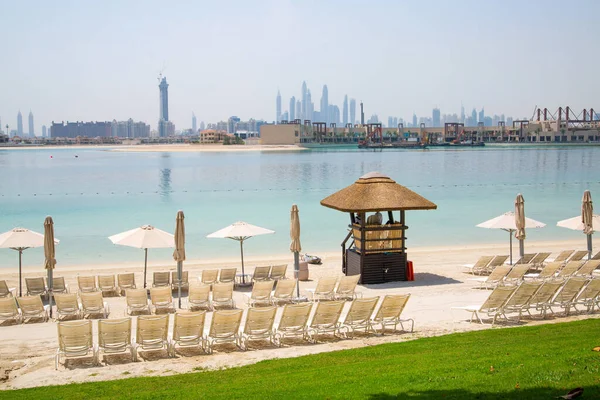 Dubai Vae Vereinigte Arabische Emirate Mai 2022 Weiße Sandstrände Der — Stockfoto