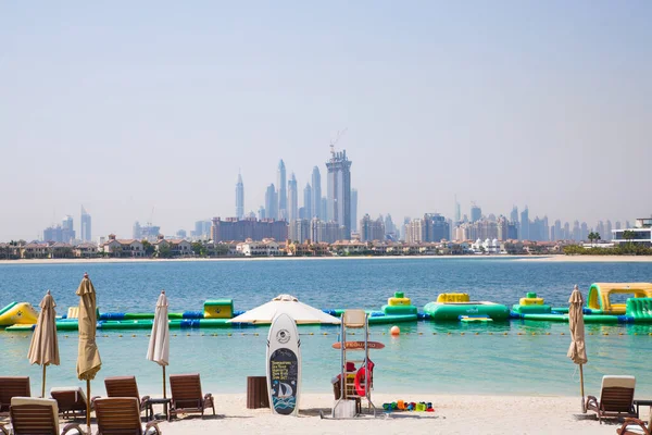 Dubai Verenigde Arabische Emiraten Mei 2022 Uitzicht Het Strand Palm — Stockfoto