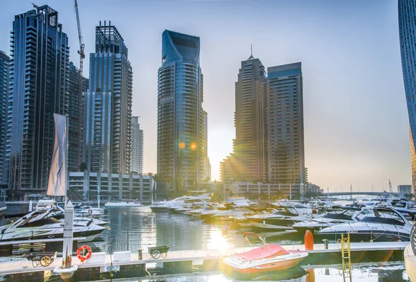 Dubai Emiratos Árabes Unidos May 2022 Vista Panorámica Los Rascacielos —  Fotos de Stock