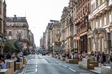 Glazgow, İskoçya - 25 Ağustos 2022: Glasgow Şehir Meclisi Genel Merkezi. 1888 'de inşa