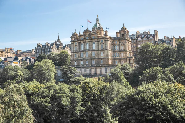 Skócia Edinburgh Egyesült Királyság Augusztus 2022 Edinburgh Városközpont Kilátás Princess — Stock Fotó