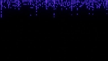 Matrix tarzı arka plan ve kod yağmuru. Bilgiye veya metne yer olan rastgele numaralar düşüyor. 