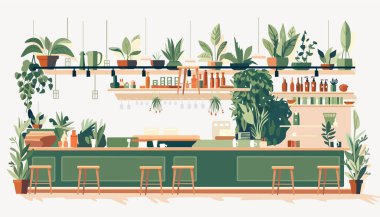 Oda dekorasyonu için saksıda birkaç ev bitkisi. Eko, doğa, sağlıklı çevre konsepti